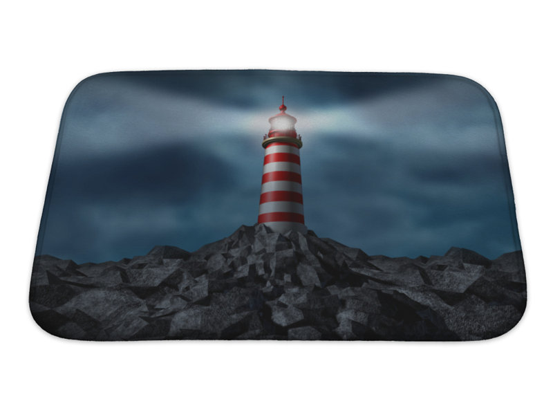 Gear New Marine Lighthouse Clearing The Path Bath Rug Wayfair Marine Lighthouse Clearing The Path Bath Rug