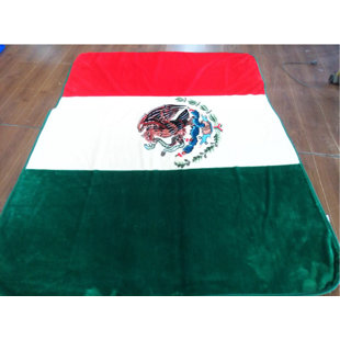 Mink Mexican Blanket Wayfair 1 Ply Mink Mexican Flag Throw Blanket