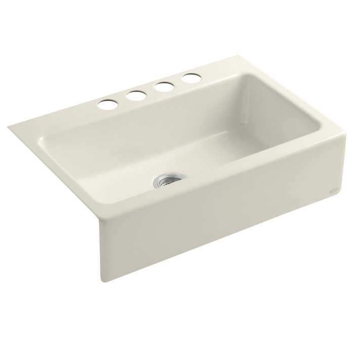 Inson 33 L X 22 1 W A Front Under Mount Single Bowl Kitchen Sink With 4 Oversize Faucet Holes Inson 33 L X 22 1 W A Front Under Mount Single Bowl Kitchen Sink With 4 Oversize Faucet Holes