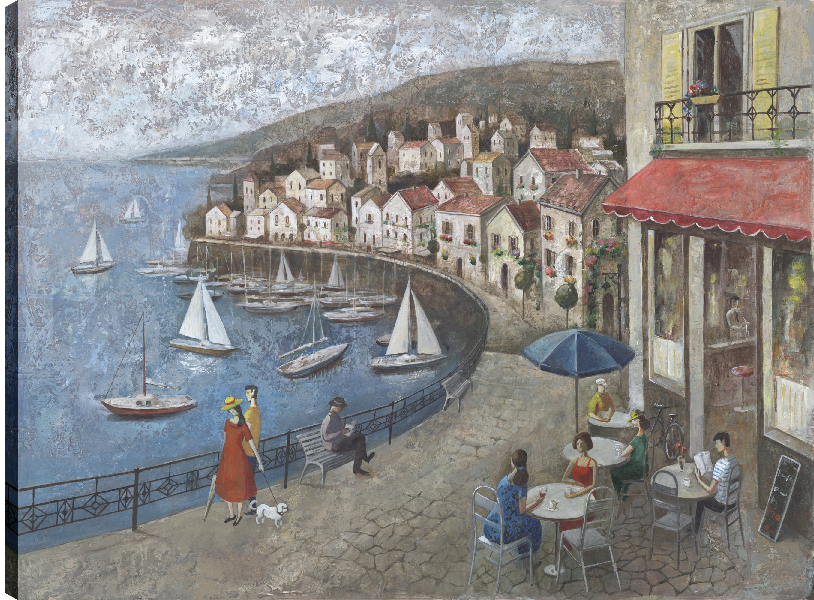 Winston Porter 'By the Lake III' Acrylic Painting Print on Wrapped