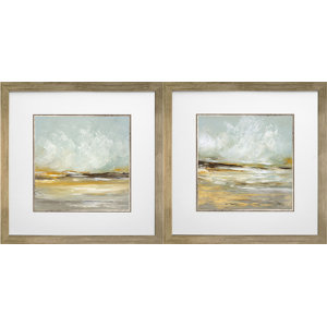 Skyline By Cat Tesla - Framed Print Wall Art - Light Brown