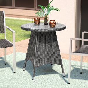 Brissette Wicker Round Bistro Table