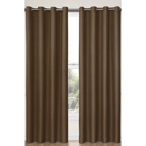 Tewksbury Solid Blackout Grommet Single Curtain Panel