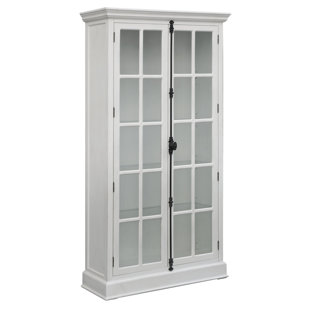 Large White Curio Cabinet Wayfair Sherron Curio Cabinet
