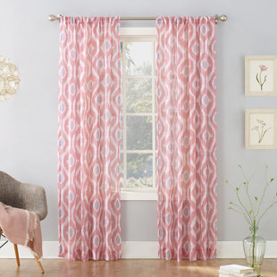 Ikat Pink Curtains D You Ll Love Wayfair Quickview