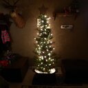 Vickerman Ashland Wood Trunk Tree with Tips An 6' Green Fir Artificial ...