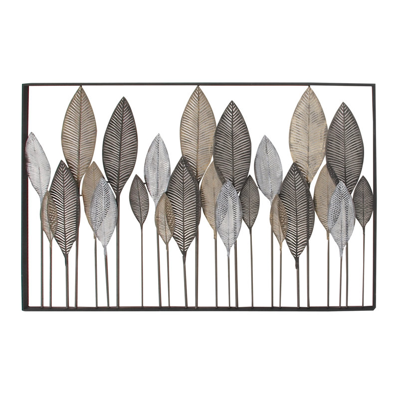 Metal Leaf Wall Décor Reviews Allmodern Metal Leaf Wall Décor