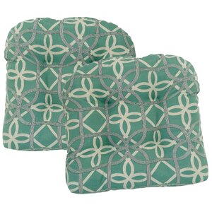 Marissa Tufted Outdoor Dining Chair Cushion (Set of 2)