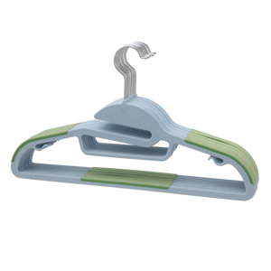 Dry Wet Amphibious Steel Swivel Hook Clothes Hanger (Set of 20)
