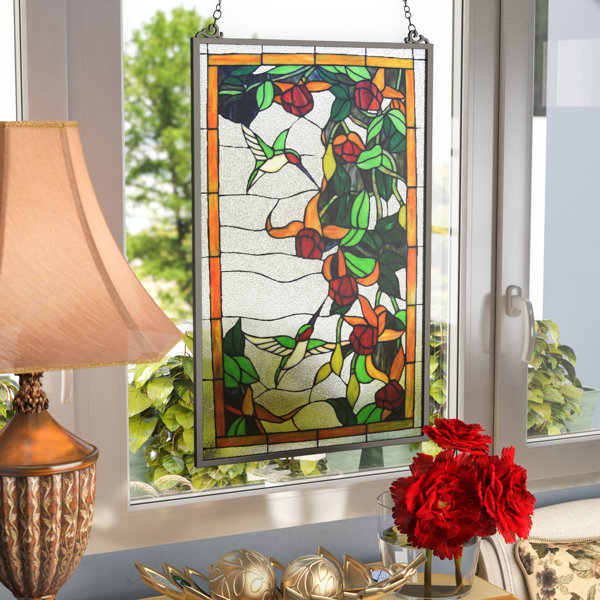 Astoria Grand Stained Gl Hanging Window Panel Reviews Wayfair