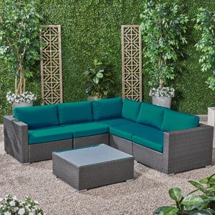 Indoor Wicker Sectional Sofa Wayfair Quickview