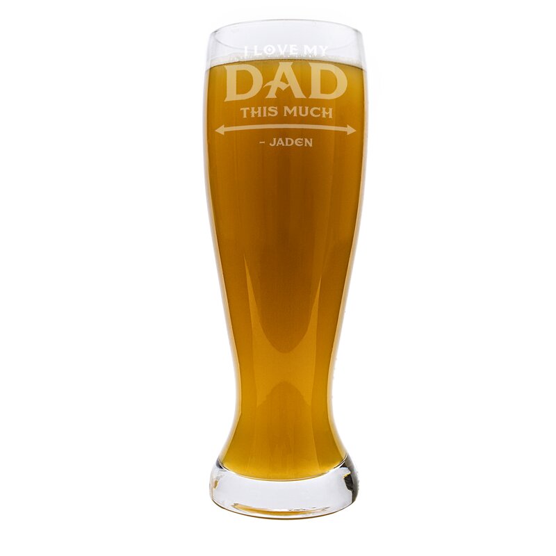 Cathys Concepts Personalized 54 Oz Fathers Day Xl Beer Pilsner Glass And Reviews Wayfair 