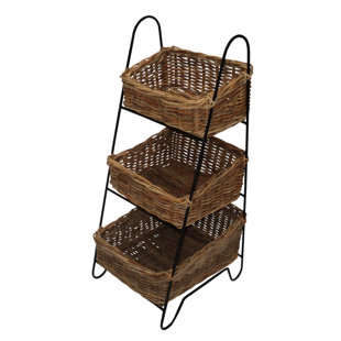 Wicker Vegetable Rack Wayfair Co Uk Vegetable Rattan 4 Piece Basket Set