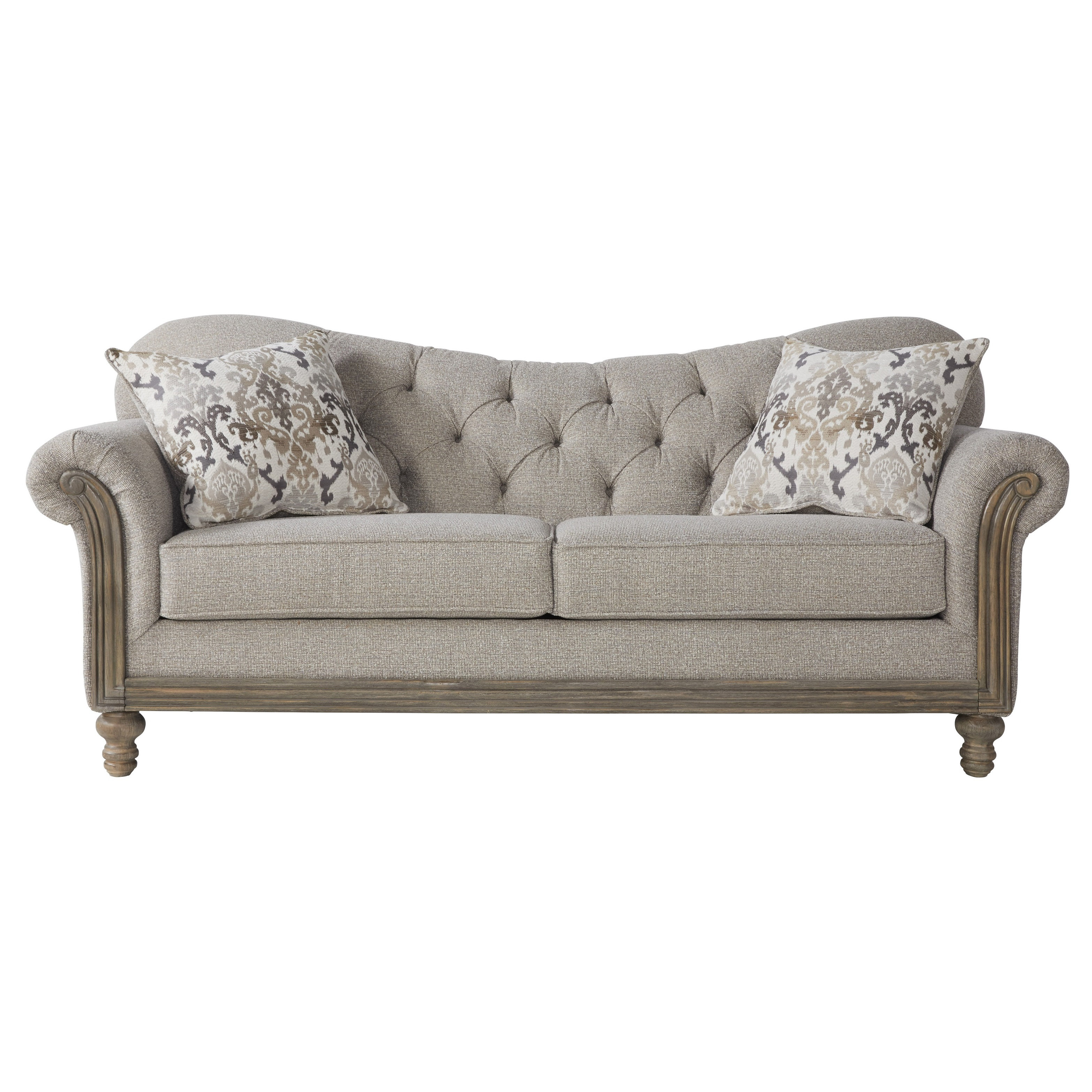 Larrick Fabric Tufted Standard Sofa