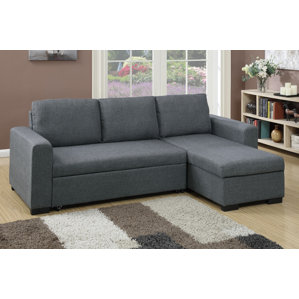 Bobkona Jassi Sleeper Sectional by Poundex