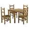 Traditional Corona Dining Set with 4 Chairs