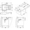 Alveus Line 70 79 cm x 50 cm Kitchen Sink
