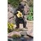 Design Toscano Black Bear Resin Beehive Spitter Piped Statue | Wayfair