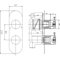 Indus Twin Concealed Shower Valve with Diverter