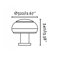 Boletus 3 Light Pier Mount