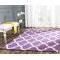 Brady Hand-Tufted Purple/Ivory Area Rug