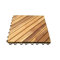 Acacia Hardwood 11.22" x 11.22" Interlocking Deck Tile