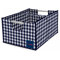 Gingham Foldaway Plastic Basket