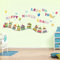 Paper Art with Circus Alphabets and Numbers Wall Sticker