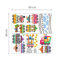 Paper Art with Circus Alphabets and Numbers Wall Sticker