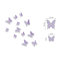 3D Butterflies with Colourful Photo Frame Tree Wall Sticker