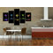 Glasses 5 Piece Photographic Print Wrapped on Canvas Set