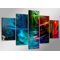 Abstract 5 Piece Graphic Art Wrapped on Canvas Set