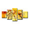 Flowers 5 Piece Graphic Art Wrapped on Canvas Set
