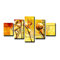 Flowers 5 Piece Graphic Art Wrapped on Canvas Set