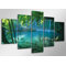 Waterfall 5 Piece Photographic Print Wrapped on Canvas Set