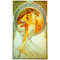 "Poetry" by Mucha Art Print Plaque