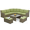 Milan 7 Seater Sectional Sofa Set with Cushions