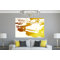 'Gold Cool Cars' Graphic Art Wrapped on Canvas