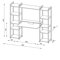 Office Computer Desk with Shelving Unit