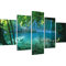 Waterfall 5 Piece Photographic Print Wrapped on Canvas Set