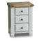 Woodstock 3 Drawer Bedside Table