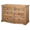 Classic Corona 6 Drawer Sideboard