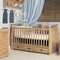 Amelie Childrens Oak Bedroom 2-in-1 Convertible Cot