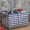 Gingham Foldaway Plastic Basket