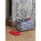 Gingham Foldaway Plastic Basket