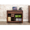 Mayan Walnut Armoire Desk with Keyboard Tray