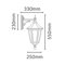 Valencia 1 Light Outdoor Wall Lantern