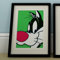 Looney Tunes Sylvester Mounted Framed Vintage Advertisement