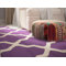 Brady Hand-Tufted Purple/Ivory Area Rug
