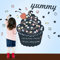 Cupcake Chalkboard Wall Decal